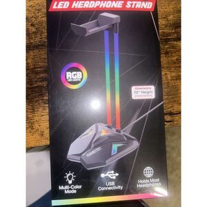 Headphone Stand LED Gamepro 10" Universal Headset Holder with RGB Lights